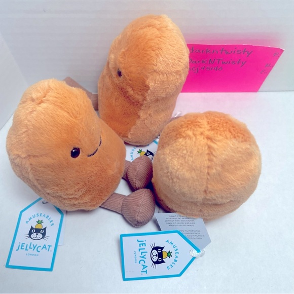 LAST ONE! 1 SINGLE BNWT JELLYCAT AMUSEABLE BEAN AUTHENTIC JELLYCAT SALES RECEIPT - Picture 13 of 16